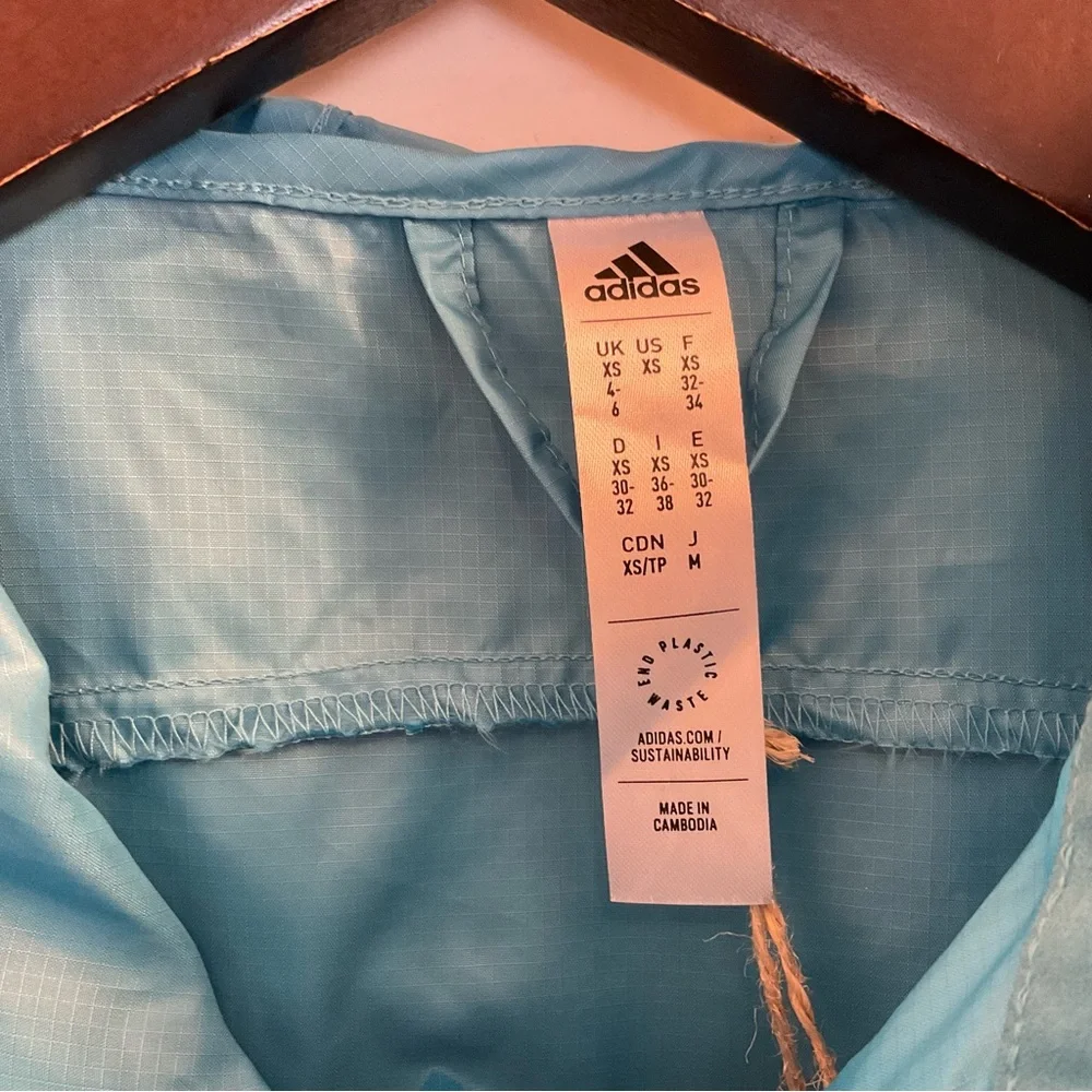 Adidas Windbreaker - NWT - Size XS - Jacket - Blue - Picture 7 of 14